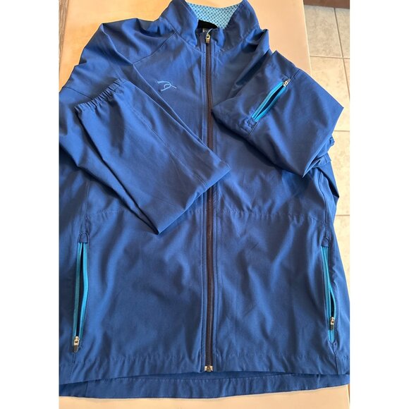Patagonia Men Lightweight Blue Full-Zip Windbreaker Size L - Picture 5 of 8